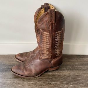 Authentic Made in USA real leather cowboy boots